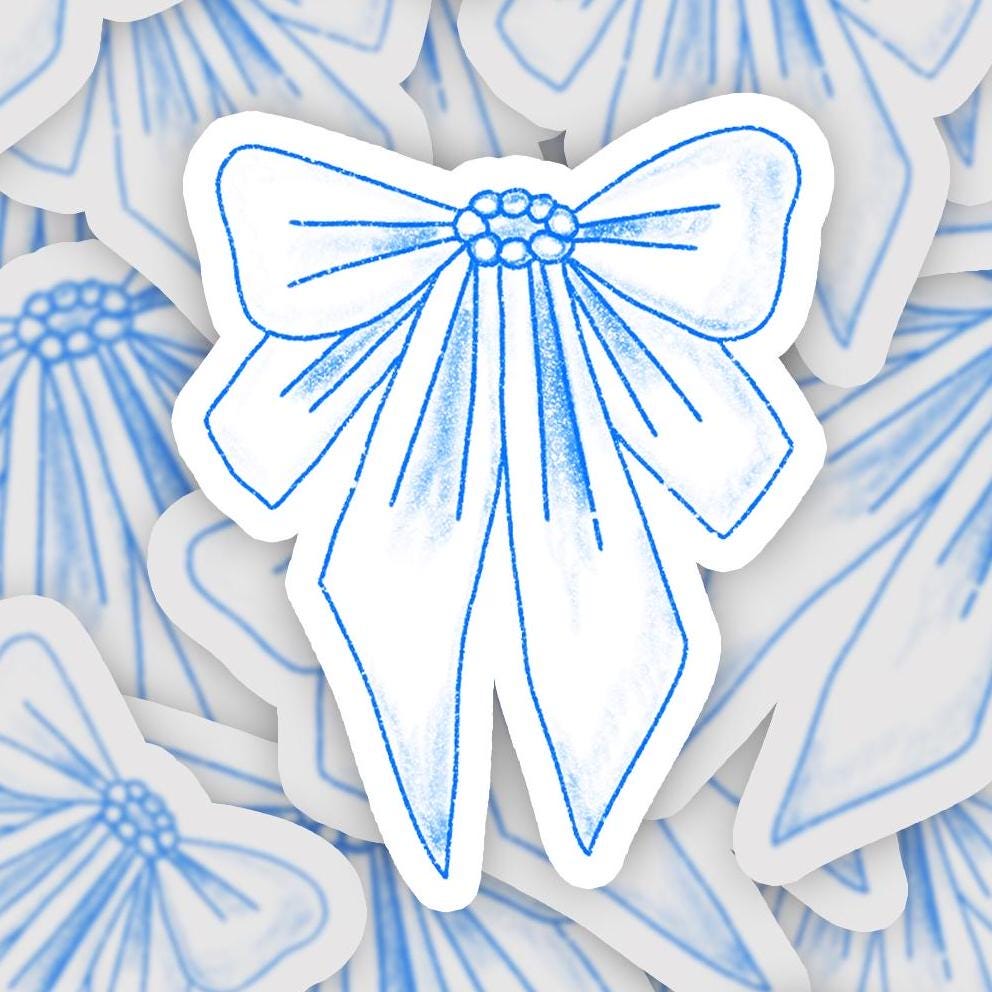 Dainty Blue Bow